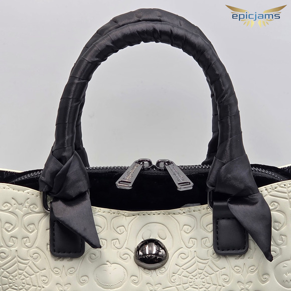 Loungefly Disney The Nightmare Before Christmas Paisley Embossed Handbag Purse - Picture 8 of 8